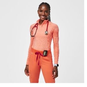 Figs sunset orange Salta- Zip Performance underscrub